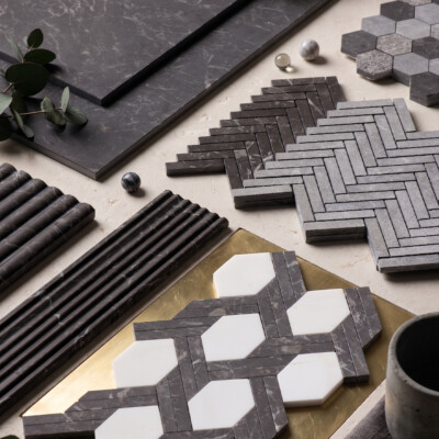 Iris Black Marble Collection