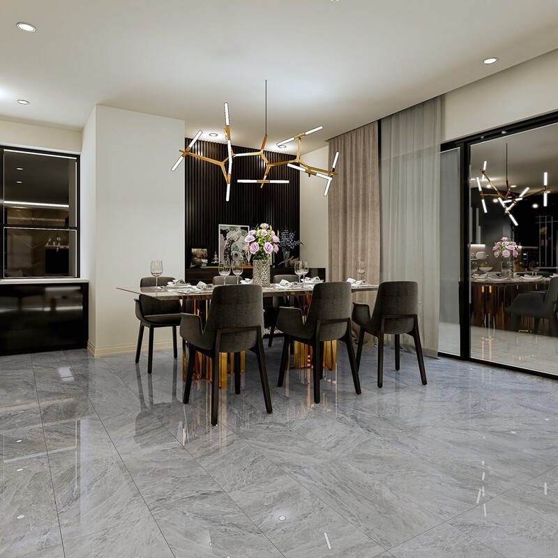 Ice Blue Polished Marble Tiles 12×24