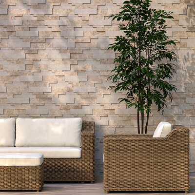 Silver Shadow Multi Finish Marble Wall Decos New Elevation Pattern (TL20012)