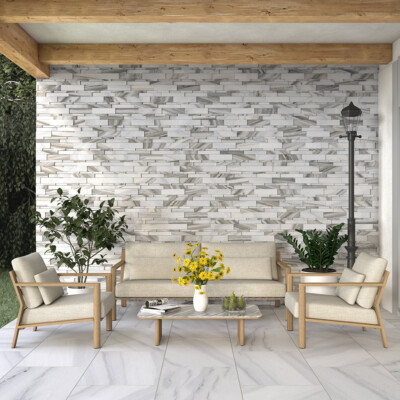 Skyline Honed Multi Finish  Marble Accent Tiles New Elevation Pattern (TL20013)