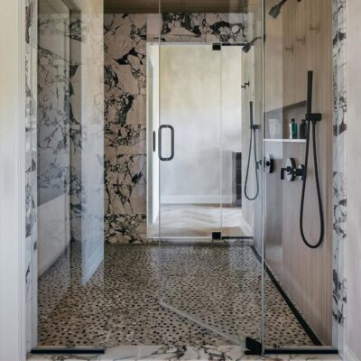 Calacatta Viola Honed  Marble Tile 12×24 (TL20067) Calacatta Viola Honed Penny Round Marble Mosaic 12×12 (MS02169)