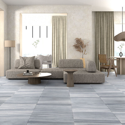 Bardiglio Royal Leather Marble Tile 15 3/4×23 5/8 (TL20582)