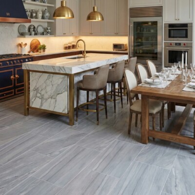 Bardiglio Royal Textured Marble Tiles 16×24 (TL20582) Room Scene Image
