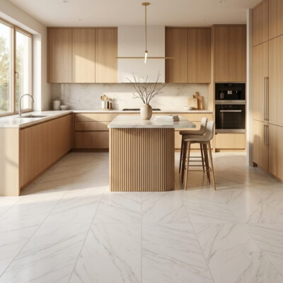 Infinity White Porcelain Tiles 12×24 (TL20848) Room Scene Image