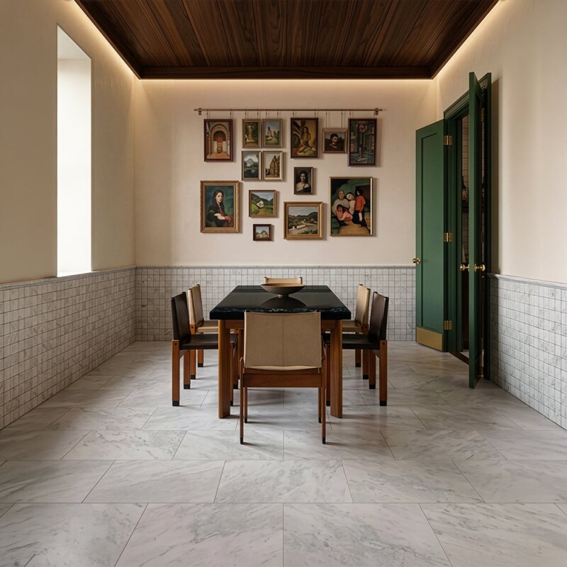 Avalanche Honed Marble Tiles 12×24