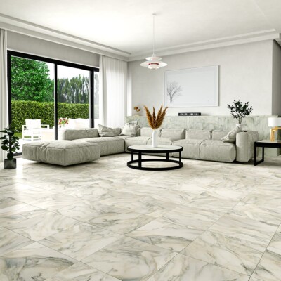 Calacatta Renaissance Honed  Marble Tile 18×18 (TL21338)