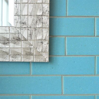 Turquoise Flats Leather Ceramic Tile 2 1/8×7 1/2 (TL60031)