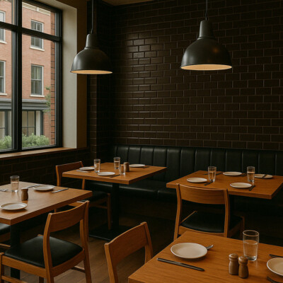 Old Port Brown Glossy  Thin Brick Tile 2 1/8×7 1/2 (TL60044)