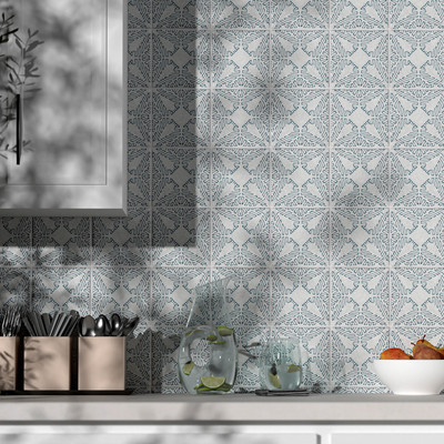 Bavi 4 Square 1/2 Glazed Ceramic Tile 6×6 (TL80144)