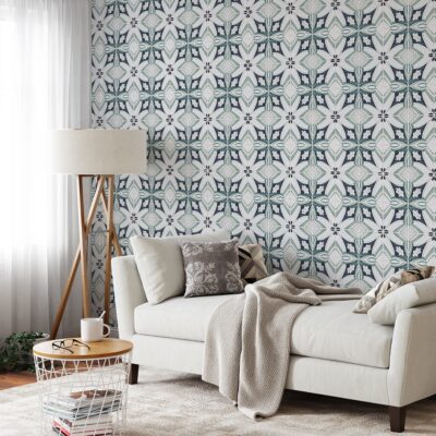 Antigua 3 Square 1/2 Glazed Ceramic Tile 6×6 (TL80147)