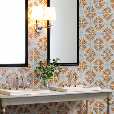 Antigua 4 Square 1/2   Glazed Terracotta Tile 6×6 (TL80148)