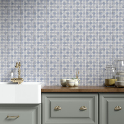 Batik 4 Square 1/2   Glazed Terracotta Tile 6×6 (TL80196)