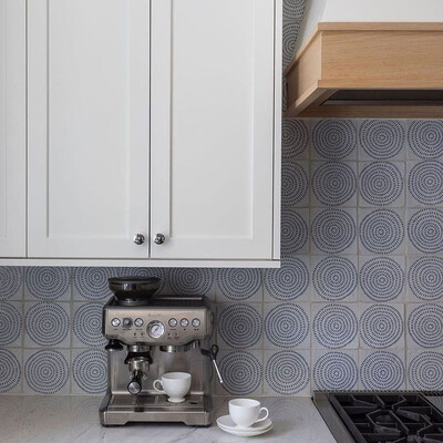 Batik 5 Square 1/2 Glazed Glazed Terracotta Tile 6×6 (TL80197)