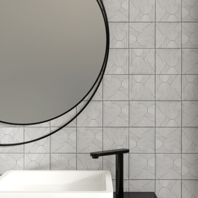 Zuni 4 Square 1/2   Glazed Terracotta Tile 6×6 (TL80210)