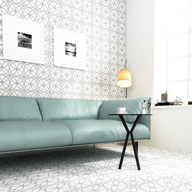 Blanco Matte Colore Look Porcelain Tiles 8×8
