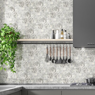 Saturn Glossy Hexagon 5 Ceramic Tile 5 (TL80431)