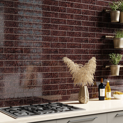 Morning Brew Glossy Subway Thin Brick Tile 2 9/16×8 7/16 (TL80454)