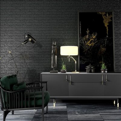Haisa Black Polished Marble Tile 24×24 (TL18409)