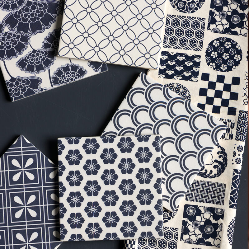 Kiku Matte Ceramic Tiles 6×6 (TL80468) Sakura Matte Ceramic Tiles 6×6 (TL80467) Seigaiha Matte Ceramic Tiles 6×6 (TL80469) Shippo Matte Ceramic Tiles 6×6 (TL80470) Yagasuri Matte Ceramic Tiles 6×6 (TL80471) Sensu Matte Ceramic Tiles 6×6 (TL80474) Tatewaku Matte Ceramic Tiles 6×6 (TL80472)