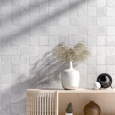 Image de scène de pièce : Carrelage en terre cuite brillant foncé 4×4 (TL80543)
