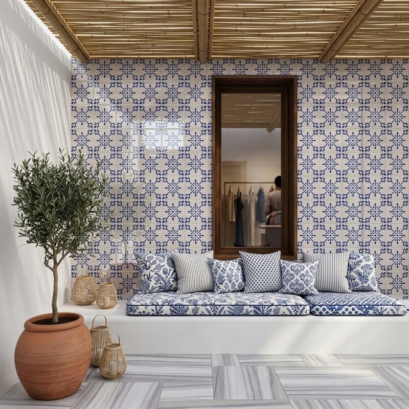 Auvergne Glossy Ceramic Tiles 6×6