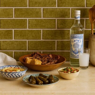 Seaweed Glossy  Thin Brick Tiles 2 1/4×7 7/8 (TL80569)