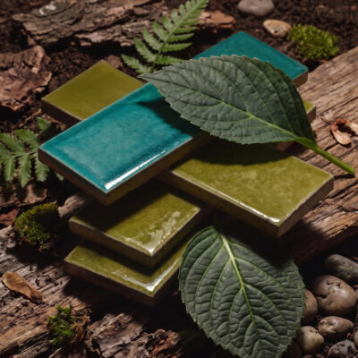 Seaweed Glossy Thin Brick Tiles 2 1/4×7 7/8 (TL80569) Aquamarine Glossy Thin Brick Tiles 2 1/4×7 7/8 (TL80571)
