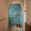Aquamarine Glossy Thin Brick Tiles 2 1/4×7 7/8
