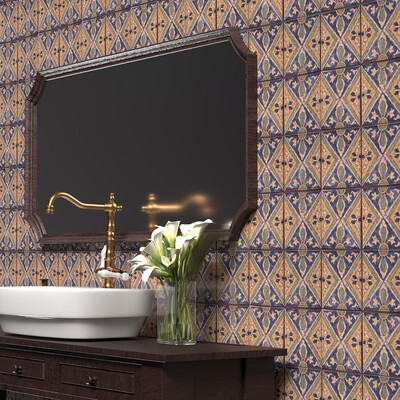 Tintoretto Glossy  Terracotta Tile 6×6 (TL80751)