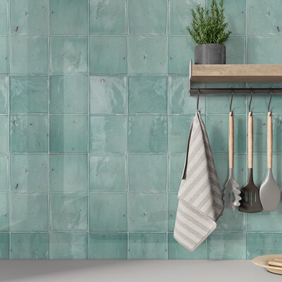 Marino Glossy Glazed Terracotta Tiles 4×4 (TL80760) Room Scene Image