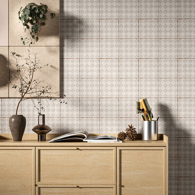 Camille Matte  Glazed Terracotta Tile 6×6 (TL80786)