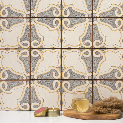 Eloise Matte Glazed Terracotta Tile 6×6 (TL80789)