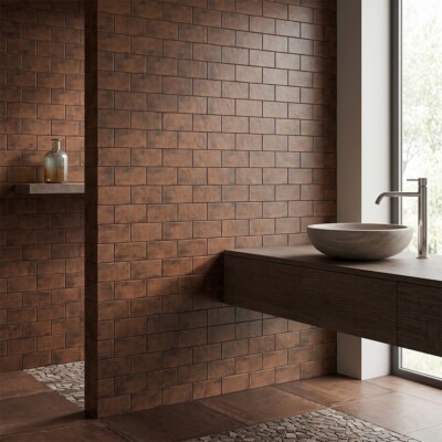 Sunset Matte Glazed Terracotta Tiles 4×8 (TL80793) Room Scene Image