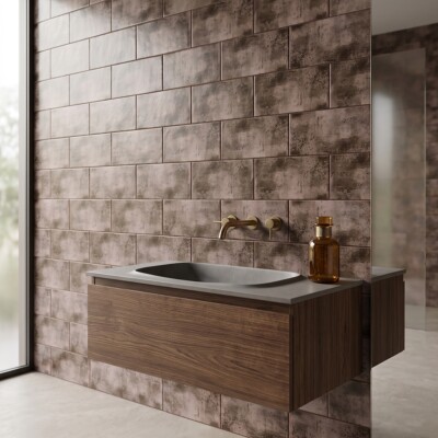 Bourbon Semi Matte Glazed Terracotta Tiles 4×8 (TL80794) Room Scene Image
