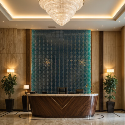 Bluebell Jazz Glossy Lafonia Ceramic Accent Tiles 8×8 (TL80878)