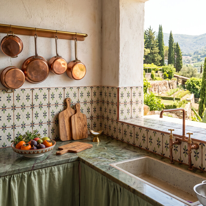Evergreen Matte Glazed Terracotta Tiles 6×6