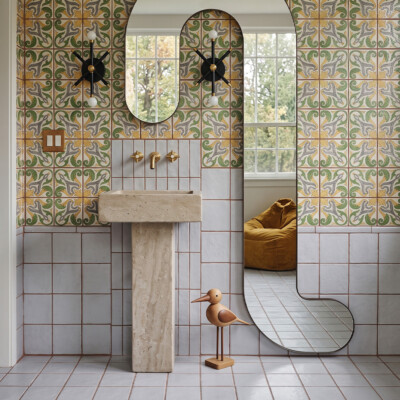 Tavira Matte Glazed Terracotta Tiles 6×6 (TL80909) Room Scene Image