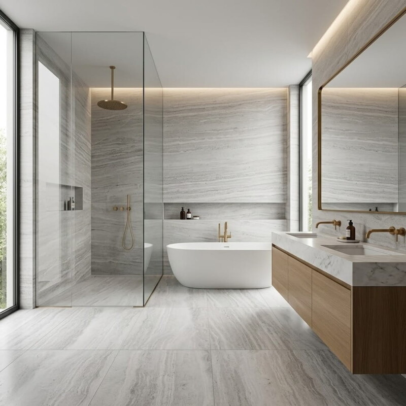 Haisa Light Honed Marble Tiles 12×24