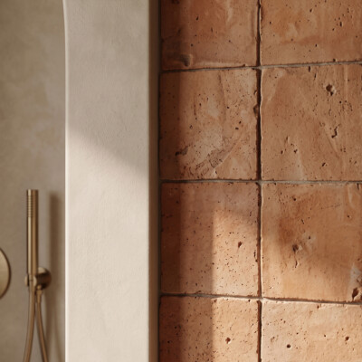 Cotto Med Natural Square Terracotta Tiles 8×8 (TL90805) Room Scene Image