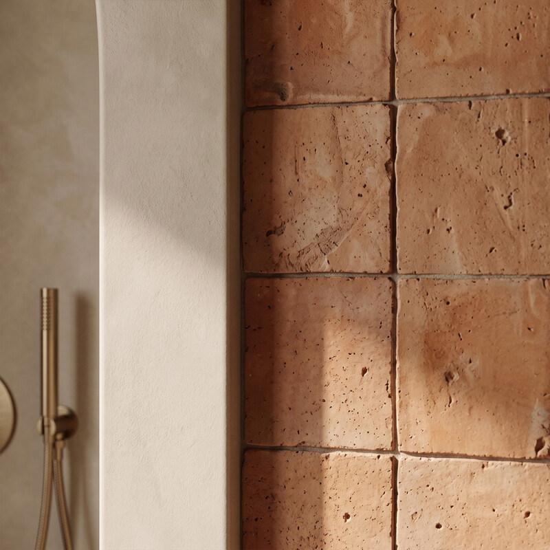 Cotto Med Natural Square Terracotta Tiles 8×8