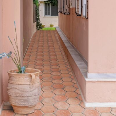 Hexagon Natural Terracotta Tile 6×6 (TL90806)
