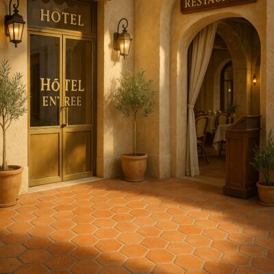 Cotto Med Matte Hexagon Terracotta Tiles 6×6 (TL90806)