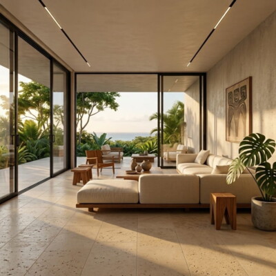 Alexander Cream Tumbled Limestone Tiles 16×24 (TL91159) Room Scene Image