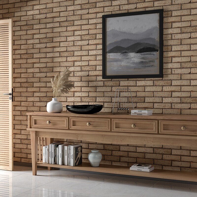 Beige Matte Subway Thin Brick Tiles 2 5/8×9 5/8