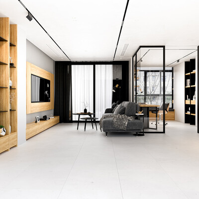 Royal White Honed Marble Tile 23 5/8×23 5/8 (TL91291)