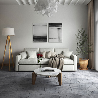 La Roche Noir Textured  Limestone Tile 16×24 (TL91303)