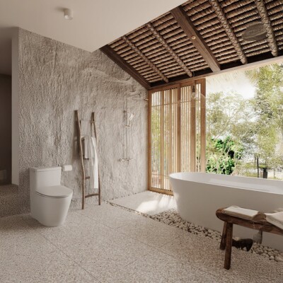 Salina Polished Terrazzo Tiles 24×24 (TL91529) Room Scene Image