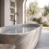 Allure Honed Marble Tub 33 30/64×78 47/64 (TUB00001)