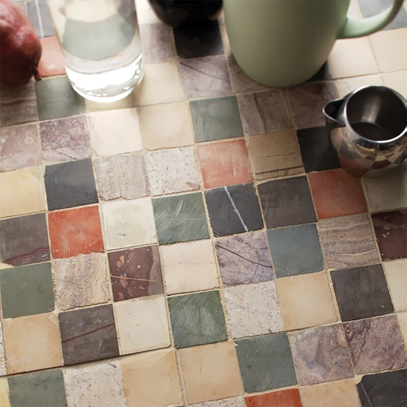 San Tropez Honed Medley Limestone Mosaics 10×10