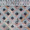 Carreaux de bordure en pierre calcaire plissée adoucie Visconte 3×8